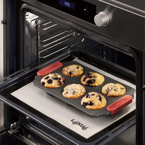 Molde muffins antiadherente 6 cav. ¡Muffins caseros, deliciosos y sin complicaciones!