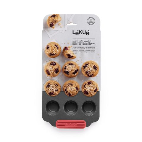 Molde mini muffins antiadherente 12 cav. ¡La forma fácil y práctica de hacer mini muffins!