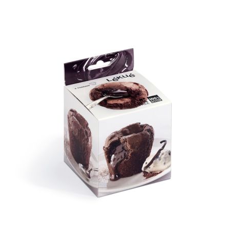 Moule Fondant, Ensemble de 6 Faites cuire 6 délicieux gâteaux de lave fondue dans des moules individuels.