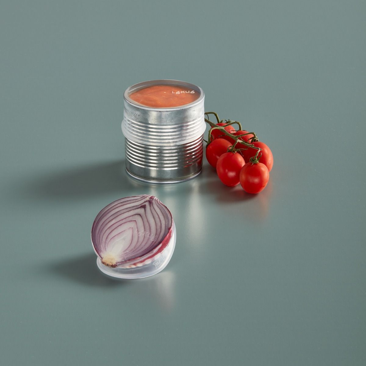 Reusable Flexible Stretch Lids ø 3.3 in (8.5 cm) Set of 2 - Transparent Smart alternative to food plastic wrap!