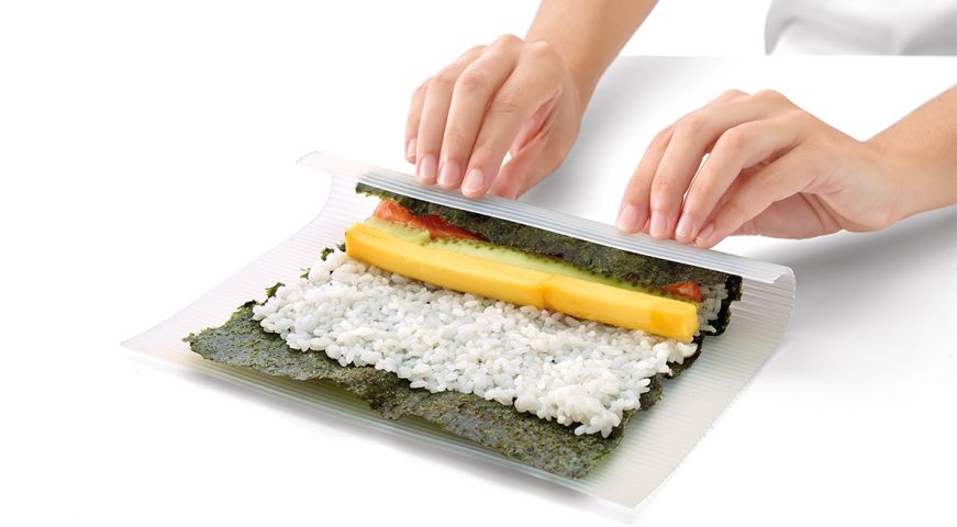 Makisu De Silicona Enrolla tu maki sushi de forma fácil e higiénica.