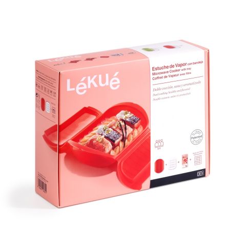 Microwave Steam Cooker with Tray 3-4 p. Quick and healthy steam cooking in your microwave!