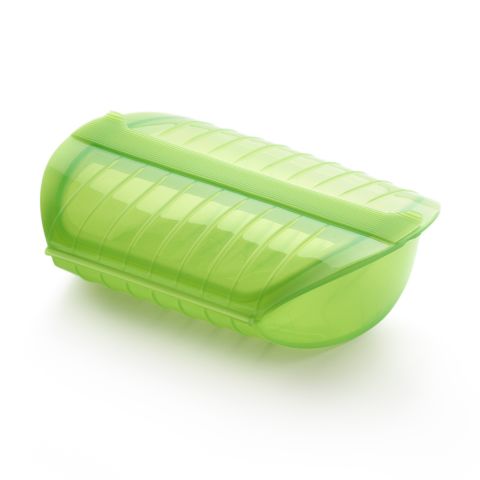 Estuche de Vapor con bandeja 3-4 p. ¡Cocina al vapor rápida y saludable en tu microondas!
