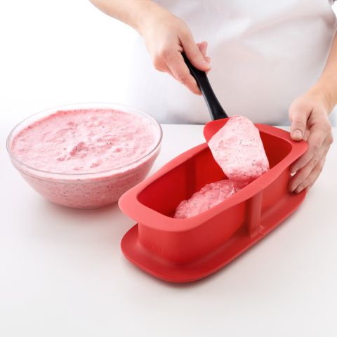 Molde Desmontable Rectangular 24 cm Conseguirás un resultado perfecto gracias al cierre de las paredes de silicona del molde.