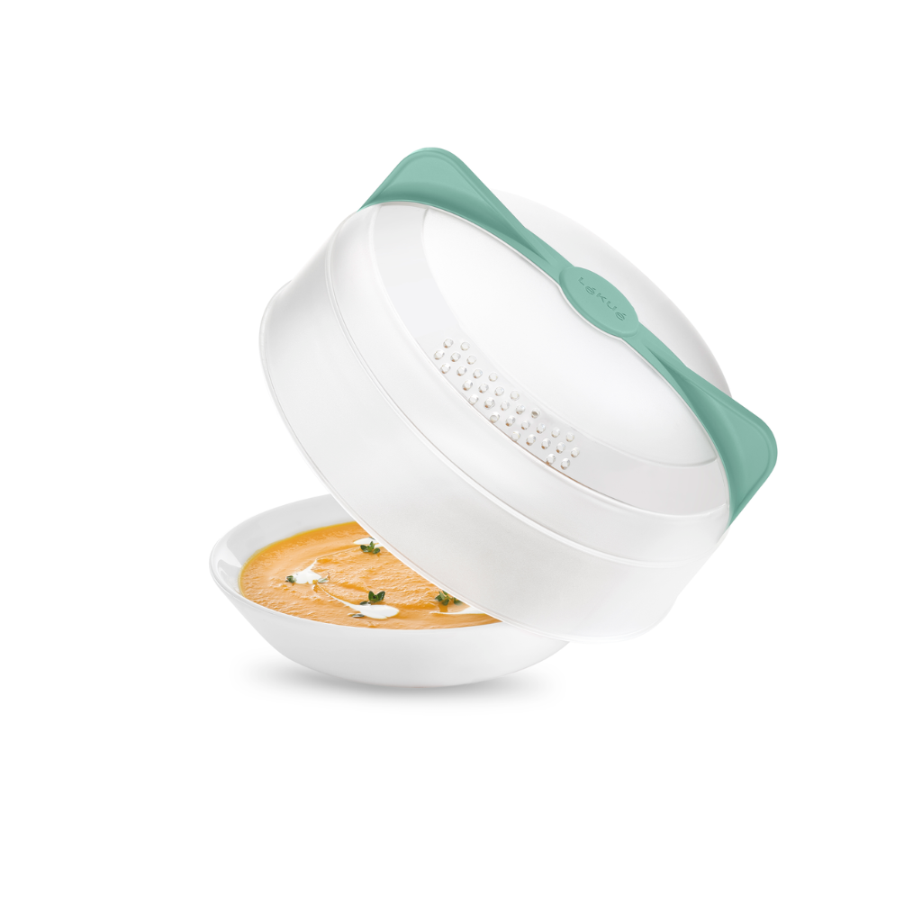 Microwave Plate Cover Effortless handling from any angle!