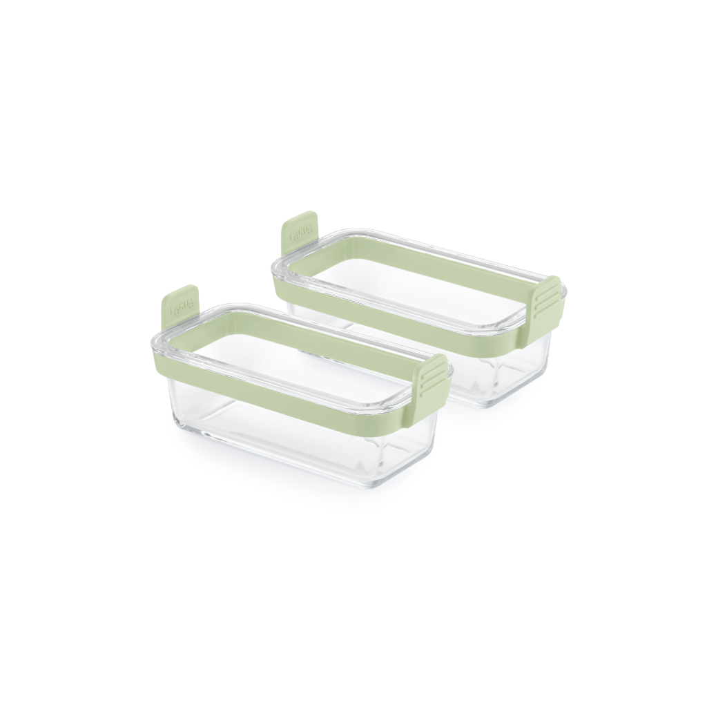 Plats en verre rectangulaire pour friteuse à air (lot de 2) Cuisinez en deux façons, rapidement et proprement dans votre air fryer!