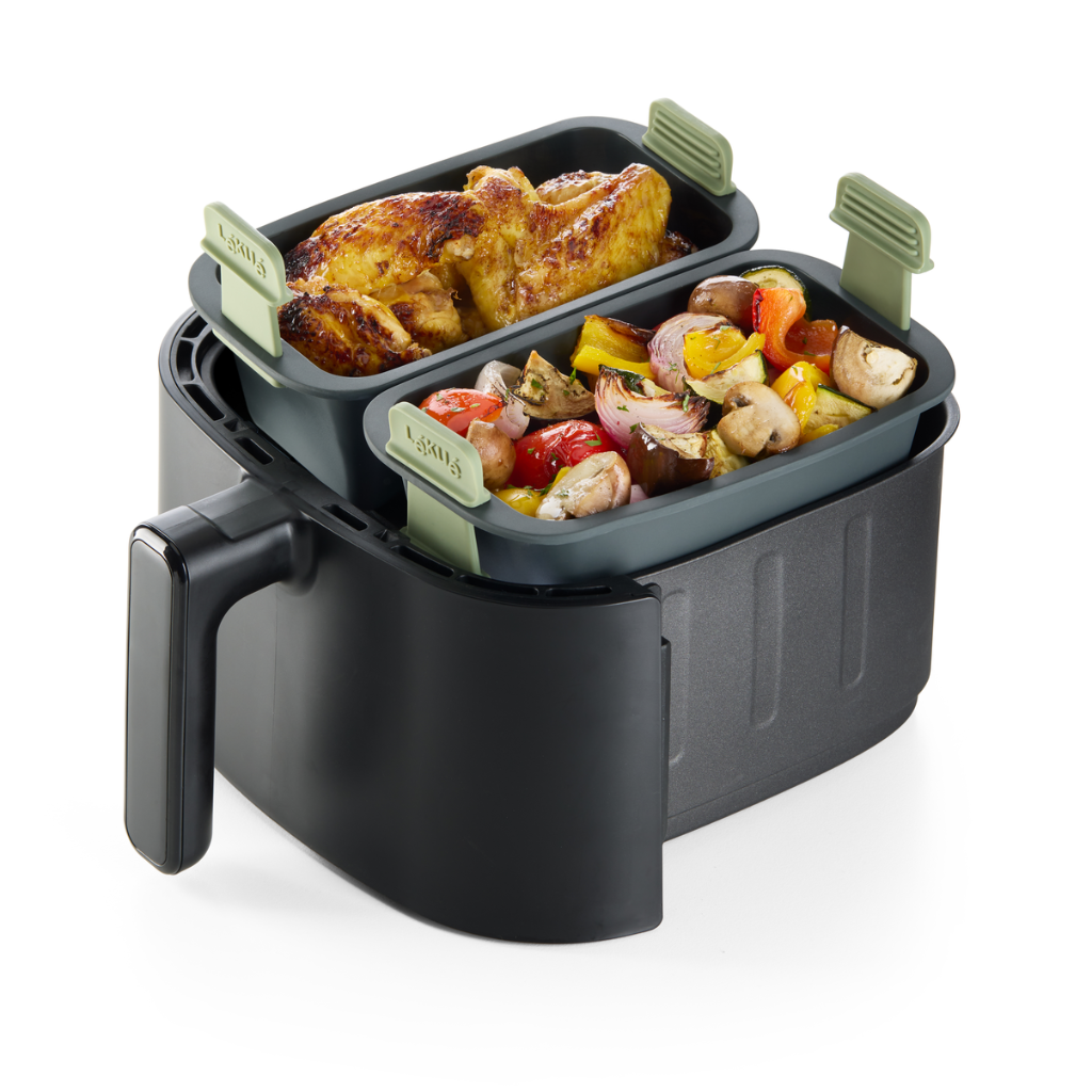 Cesta rectangular para freidora de aire ¡Cocción fácil y limpia en tu freidora de aire!