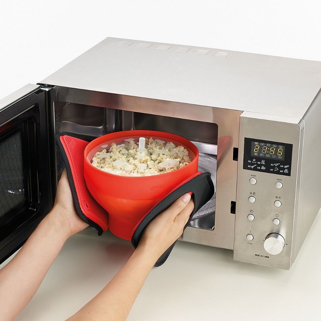 Microwave Pop Corn XL + 4 Bowls ¡Palomitas sanas y caseras!
