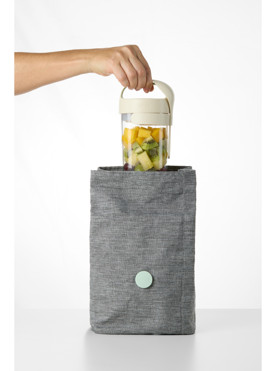 Natural Jar con cuchara, 600 ml ¡Tus alimentos frescos, fáciles de llevar y disfrutar!