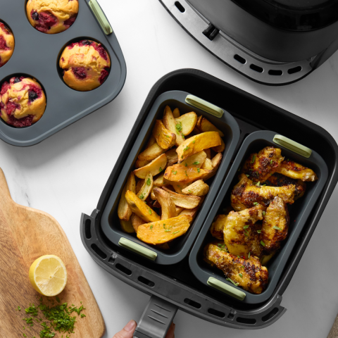 Libro de Air fryer, inglés ¡Platos deliciosos, sanos y listos en minutos!