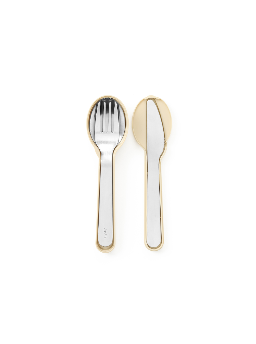 Set de cubiertos con funda Natural ¡Disfruta de tus comidas fuera de casa de la forma más higiénica!