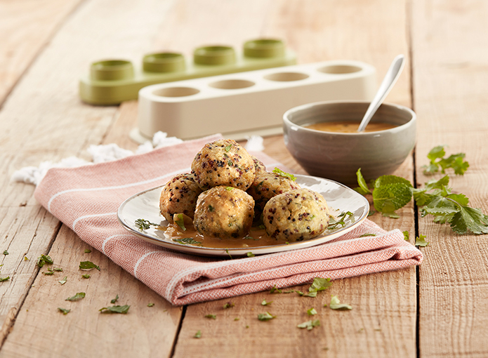 Albóndigas de coliflor y quinoa