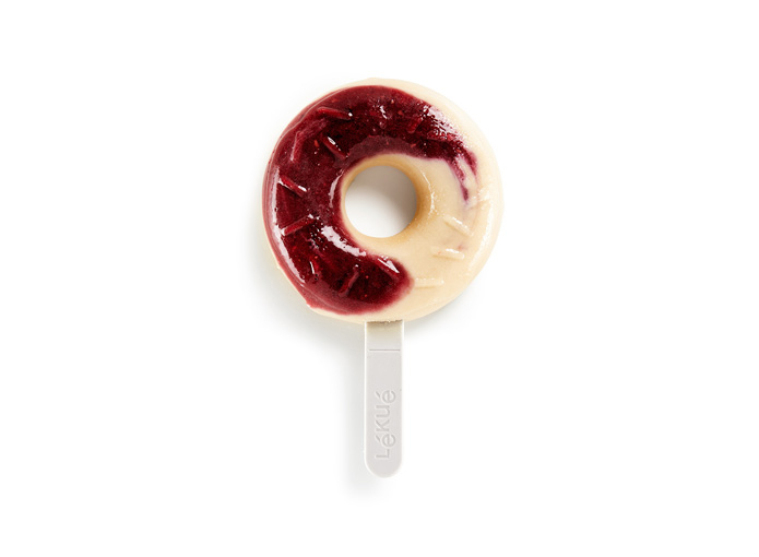 Glace aux fruits rouges et lait aux amandes