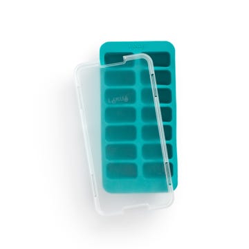Rectangular ice cube tray with lid 