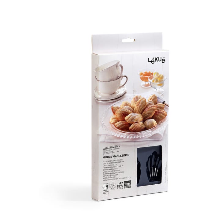 Moule Silicone noir 9 madeleines AD'HAUC