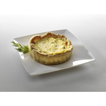 Vegetable pie with goat?s cheese