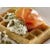 Savoury waffles (Smoked salmon, dill cream, and chopped capers)