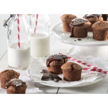 Mini muffins de chocolate