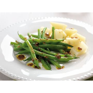 Runner beans with potatoes