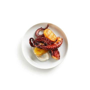 Octopus with potatoes and apple aioli